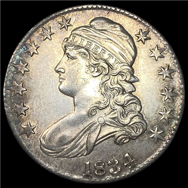 1834 Capped Bust Half Dollar CLOSELY  UNCIRCULATED