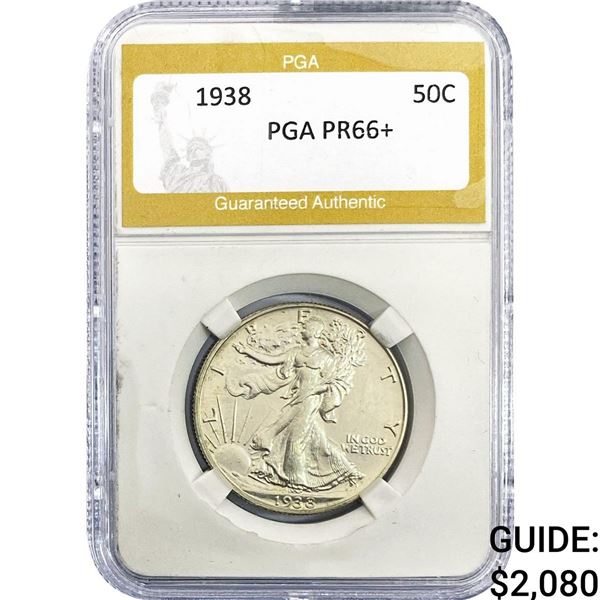 1938 Walking Liberty Half Dollar PGA PR66+