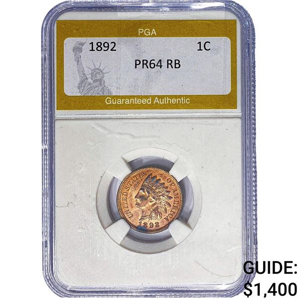 1892 Indian Head Cent PGA PR64 RB