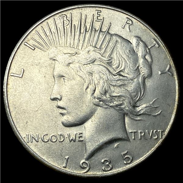1935-S Silver Peace Dollar CLOSELY  UNCIRCULATED