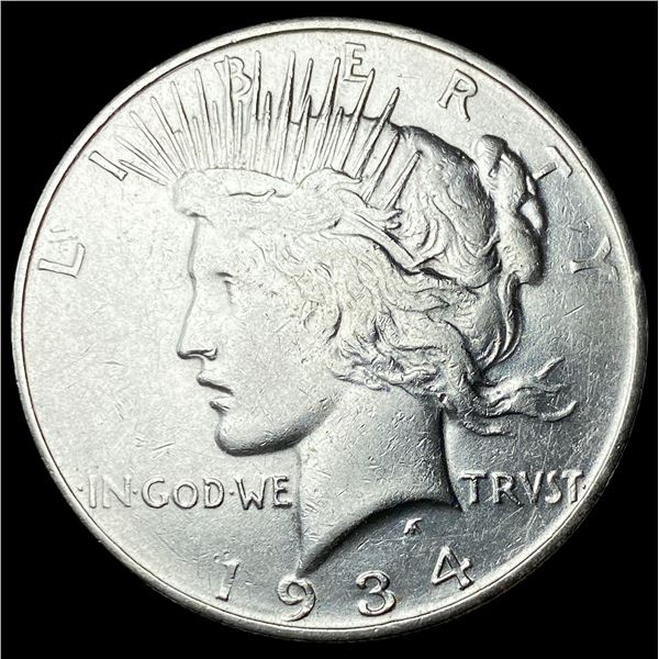 1934-D Silver Peace Dollar CLOSELY  UNCIRCULATED
