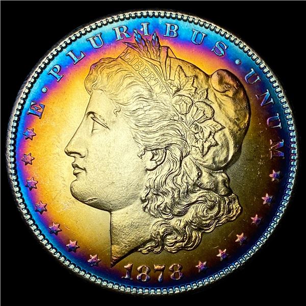 1878-S Toned Silver Morgan Dollar  UNCIRCULATED