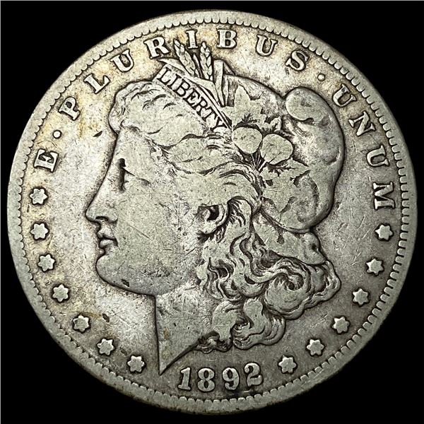 1892-CC Silver Morgan Dollar LIGHTLY  CIRCULATED