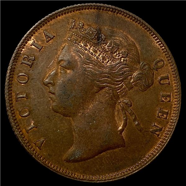 1897 Straits Settlement One Cent UNCIRCULATED