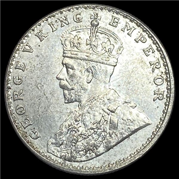 1919 British-India Silver Rupee UNCIRCULATED