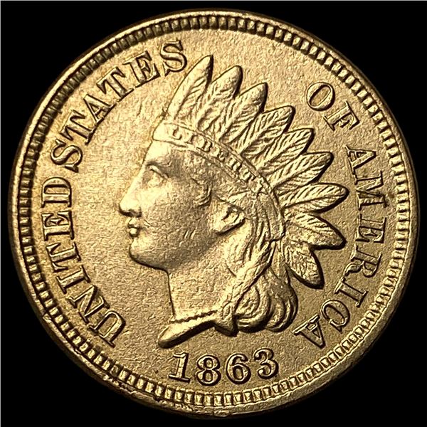 1863 Indian Head Cent CLOSELY UNCIRCULATED