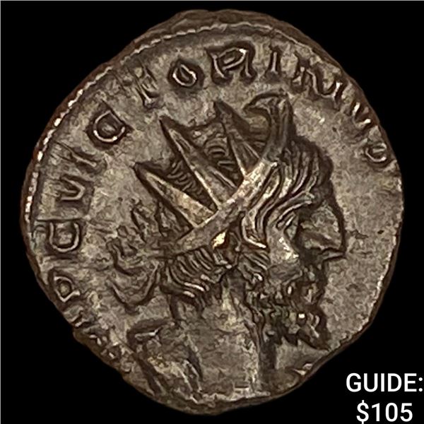 Romano-Gallic Victorinus 269-271 BI Dbl  Denarius CHOICE AU