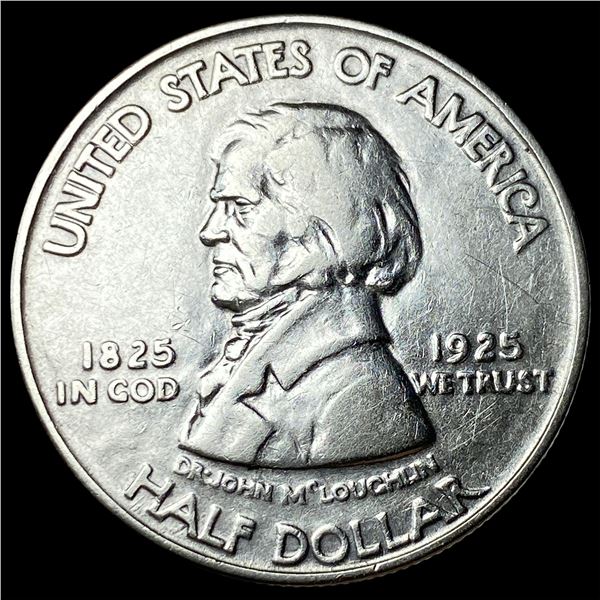 1925 Silver Fort Vancouver Half Dollar NEARLY  UNCIRCULATED