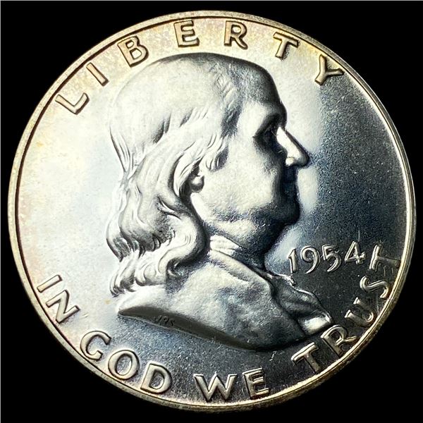 1954 Silver Franklin Half Dollar GEM PROOF