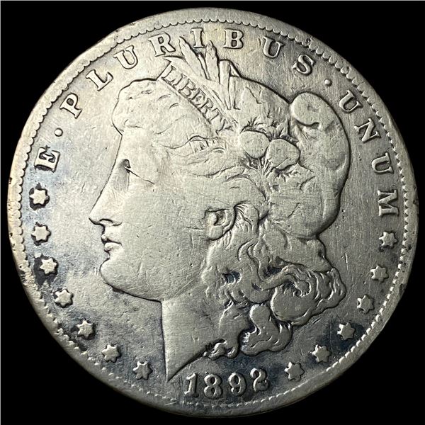 1892-CC Silver Morgan Dollar LIGHTLY  CIRCULATED