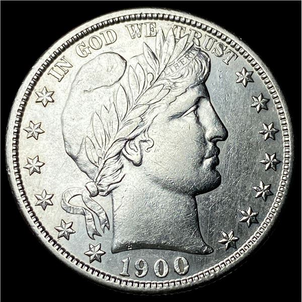 1900-S Silver Barber Half Dollar CLOSELY  UNCIRCULATED