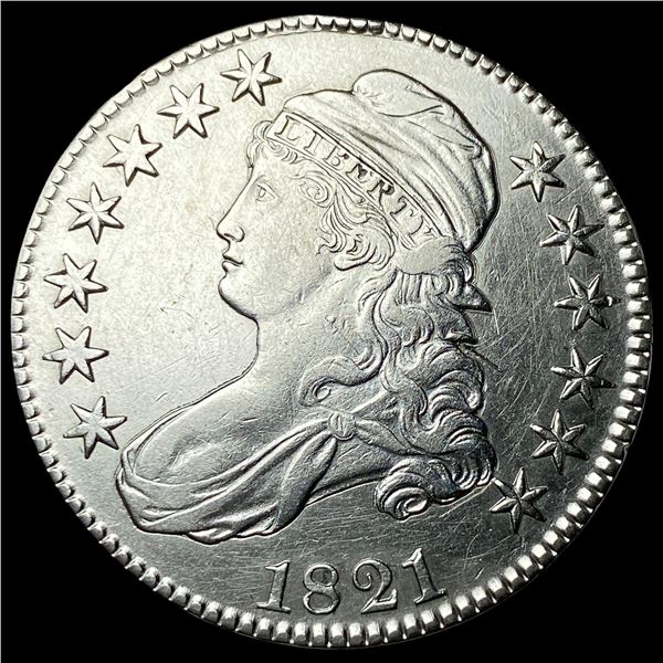 1821 Capped Bust Half Dollar CLOSELY  UNCIRCULATED