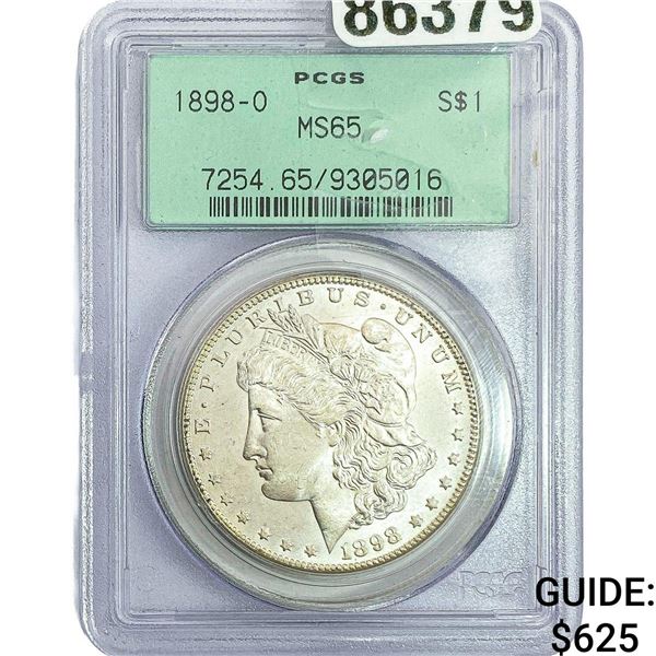 1898-O Morgan Silver Dollar PCGS MS65