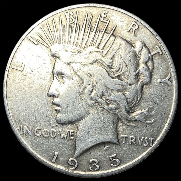 1935 Silver Peace Dollar ABOUT UNCIRCULATED