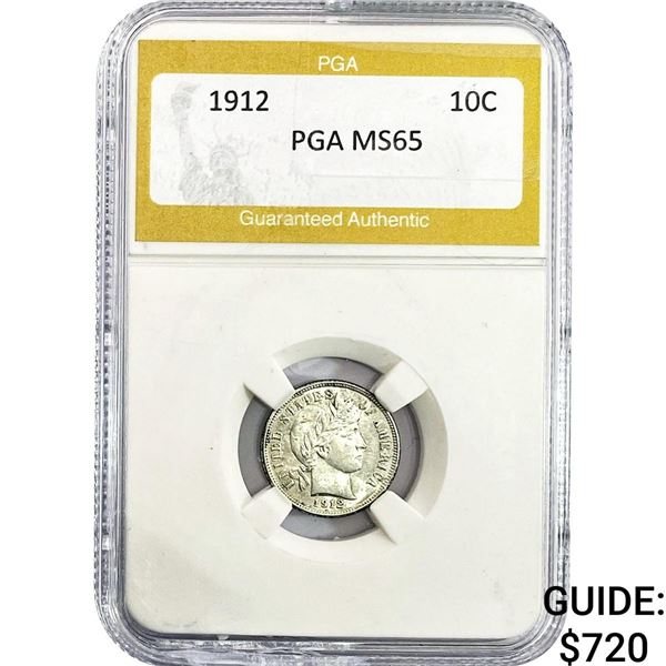 1912 Barber Dime PGA MS65