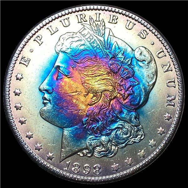 1898-O Toned Silver Morgan Dollar  UNCIRCULATED
