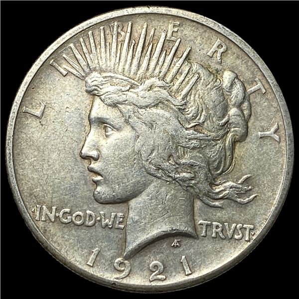 1921 Silver Peace Dollar NEARLY UNCIRCULATED