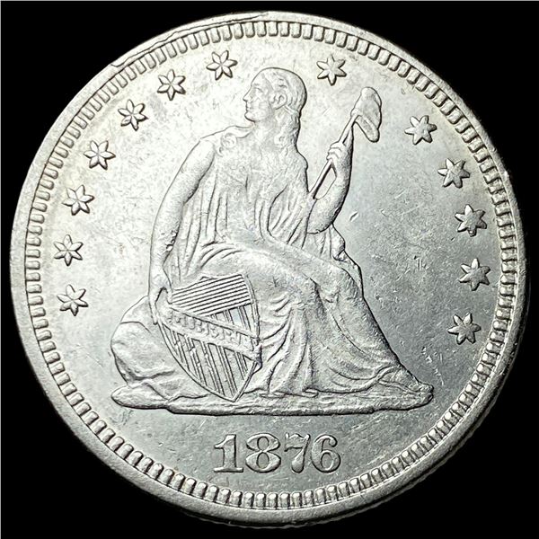 1876 Seated Liberty Quarter CHOICE AU