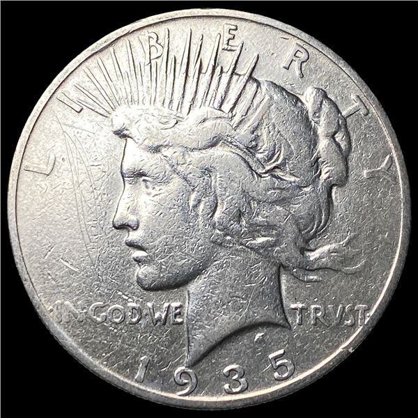 1935-S Silver Peace Dollar ABOUT UNCIRCULATED