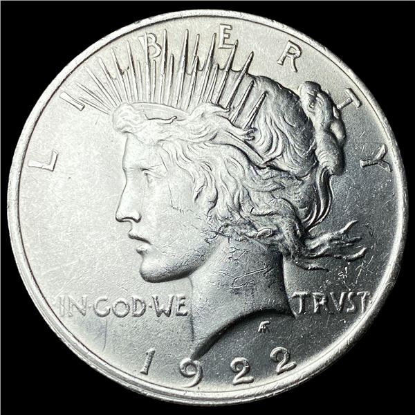 1922 Silver Peace Dollar CHOICE AU