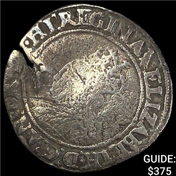 England Elizabeth I 1558-1603 Silver Shilling  HIGH GRADE