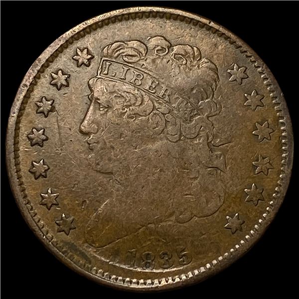 1835 Classic Head Half Cent NICELY CIRCULATED