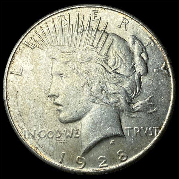 1928-S Silver Peace Dollar CHOICE AU