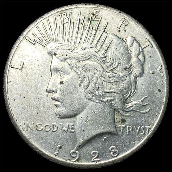 1928 Silver Peace Dollar CLOSELY UNCIRCULATED