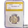 Image 1 : 1918-S Standing Liberty Quarter PGA MS63+ FH