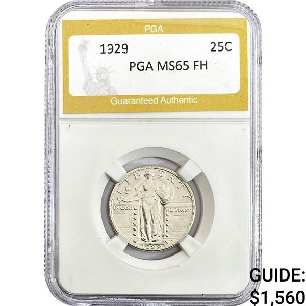 1929 Standing Liberty Quarter PGA MS65 FH