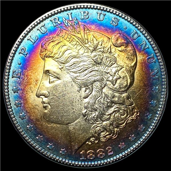 1882 Toned Morgan Silver Dollar UNCIRCULATED