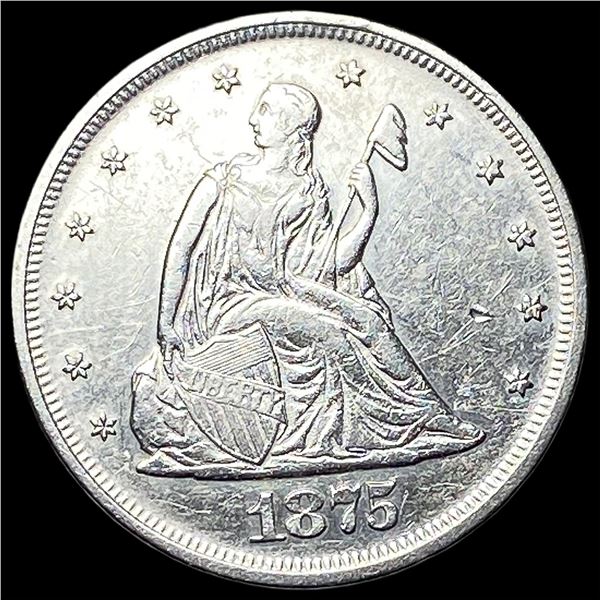 1875 Silver Twenty Cent Piece CLOSELY  UNCIRCULATED