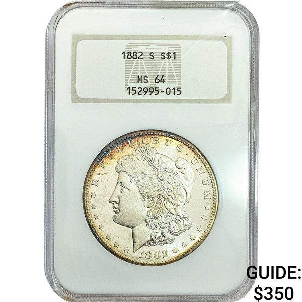 1882-S Morgan Silver Dollar NGC MS64