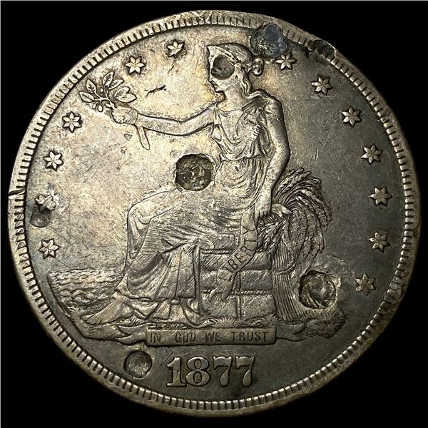 1877-S Silver Trade Dollar NICELY CIRCULATED