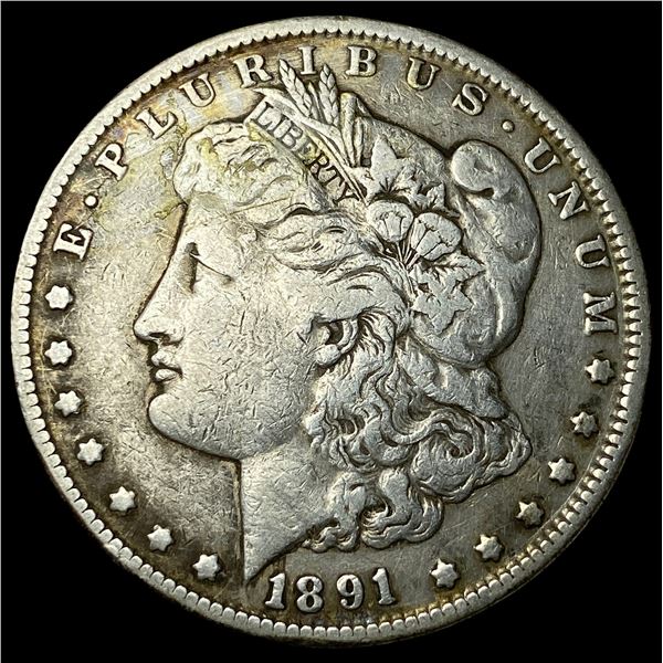1891-CC Silver Morgan Dollar LIGHTLY  CIRCULATED