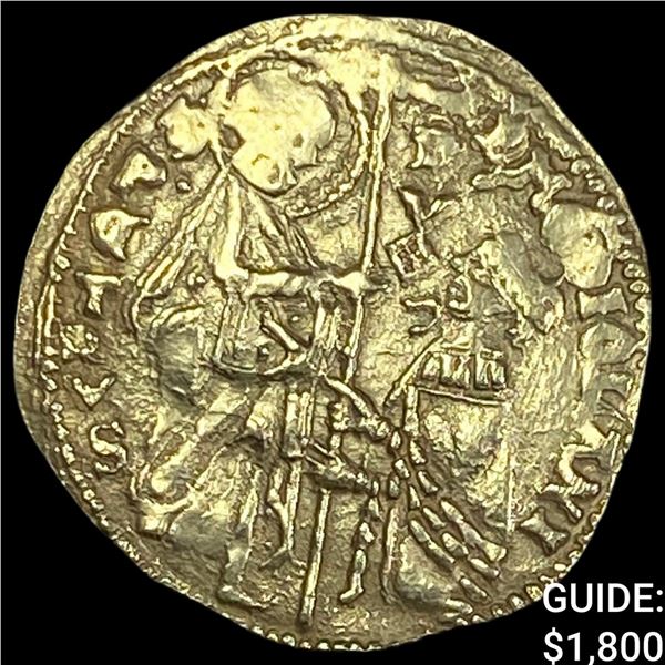 Chios (Milan Controlled) Philip 1421-1426  Gold Zecchino CLOSELY UNCIRCULATED
