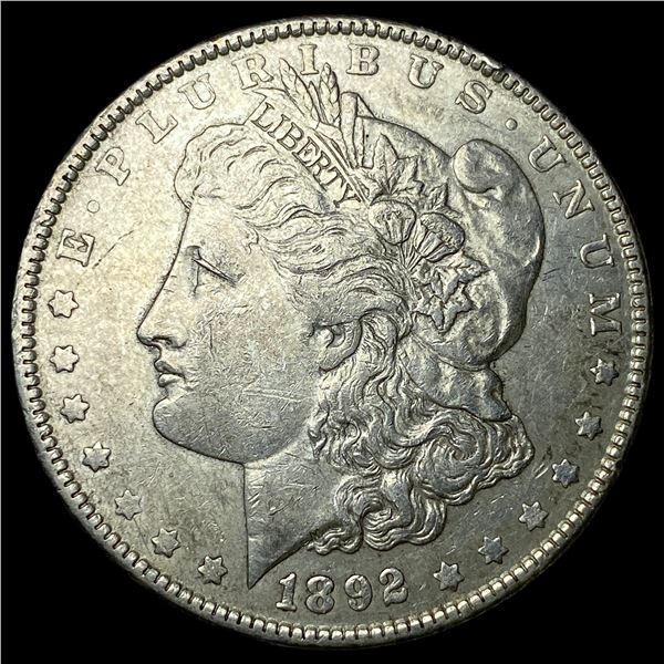1892 Silver Morgan Dollar NEARLY UNCIRCULATED