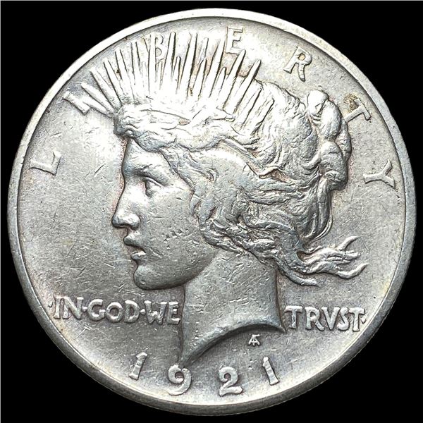 1921 Silver Peace Dollar NEARLY UNCIRCULATED