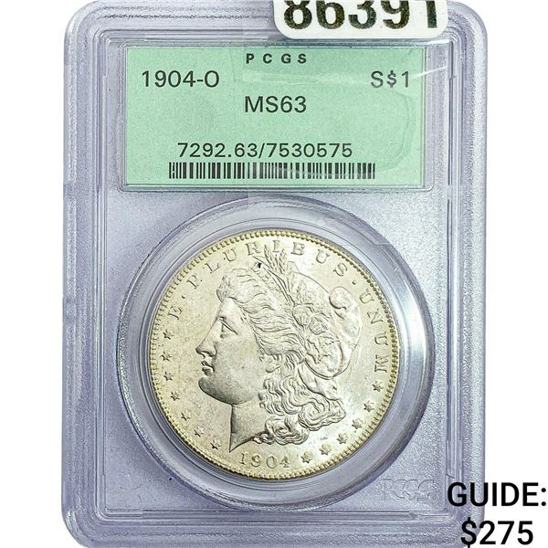 1904-O Morgan Silver Dollar PCGS MS63