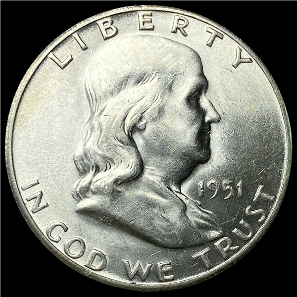 1951-S Silver Franklin Half Dollar CHOICE BU