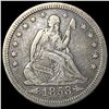 Image 1 : 1853 Arrows/Rays Seated Liberty Quarter ABOUT  UNCIRCULATED