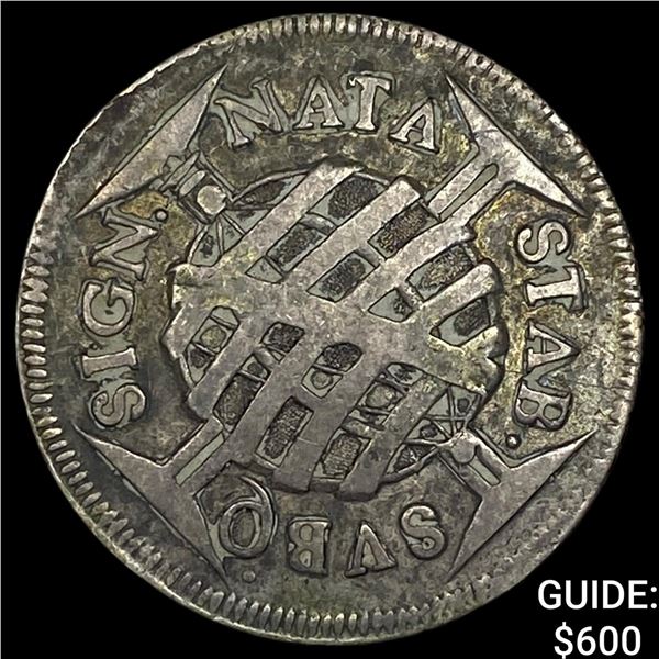 1696 Brazil Silver 640 Reis CLOSELY  UNCIRCULATED