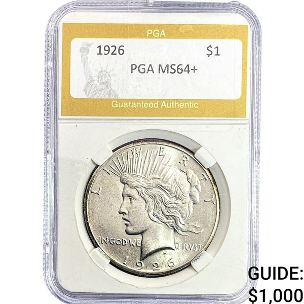 1926 Silver Peace Dollar PGA MS64+