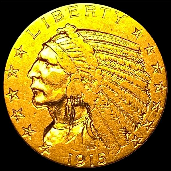 1915 Indian Head Half Eagle $5 Gold CLOSELY  UNCIRCULATED