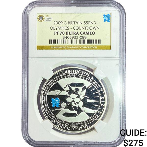 2009 G.Britain S5PND Olympics-Countdown NGC  PF70 Ultra Cameo