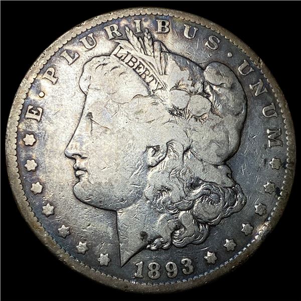 1893-CC Silver Morgan Dollar LIGHTLY  CIRCULATED