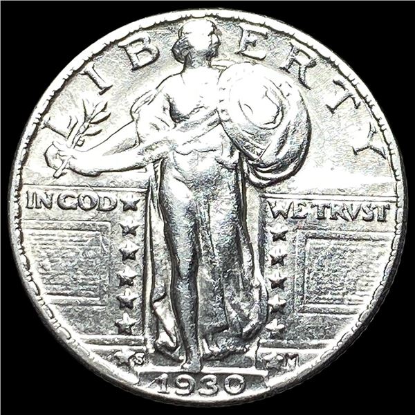 1930-S Silver Standing Liberty Quarter  CLOSELY UNCIRCULATED