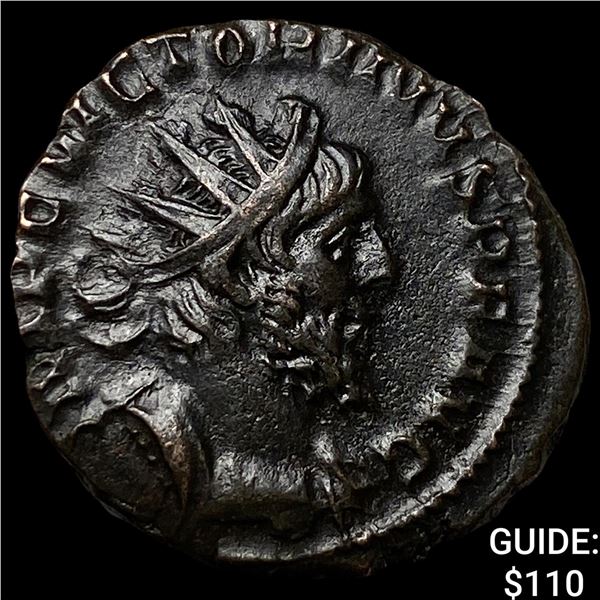 Romano-Gallic Victorinus 269-271 AD Dbl  Denarius CHOICE AU