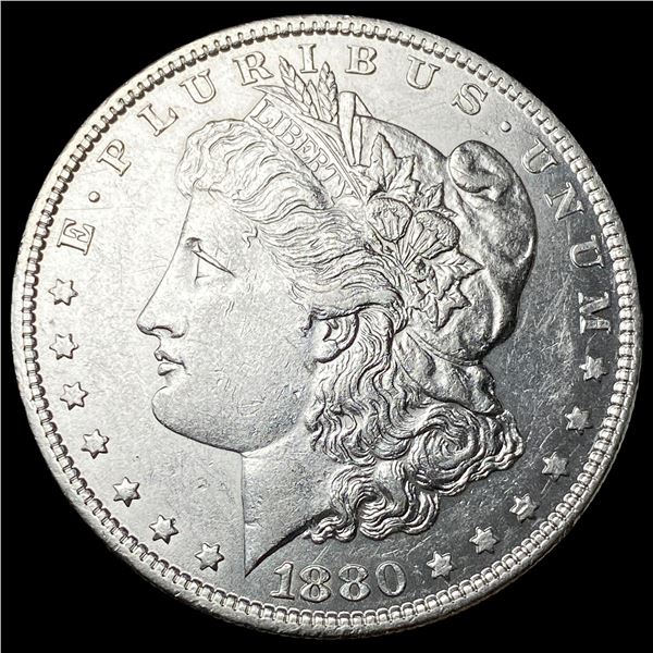 1880-O Micro O Morgan Silver Dollar CHOICE AU