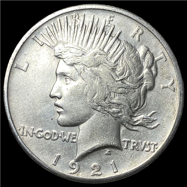 1921 Silver Peace Dollar NEARLY UNCIRCULATED
